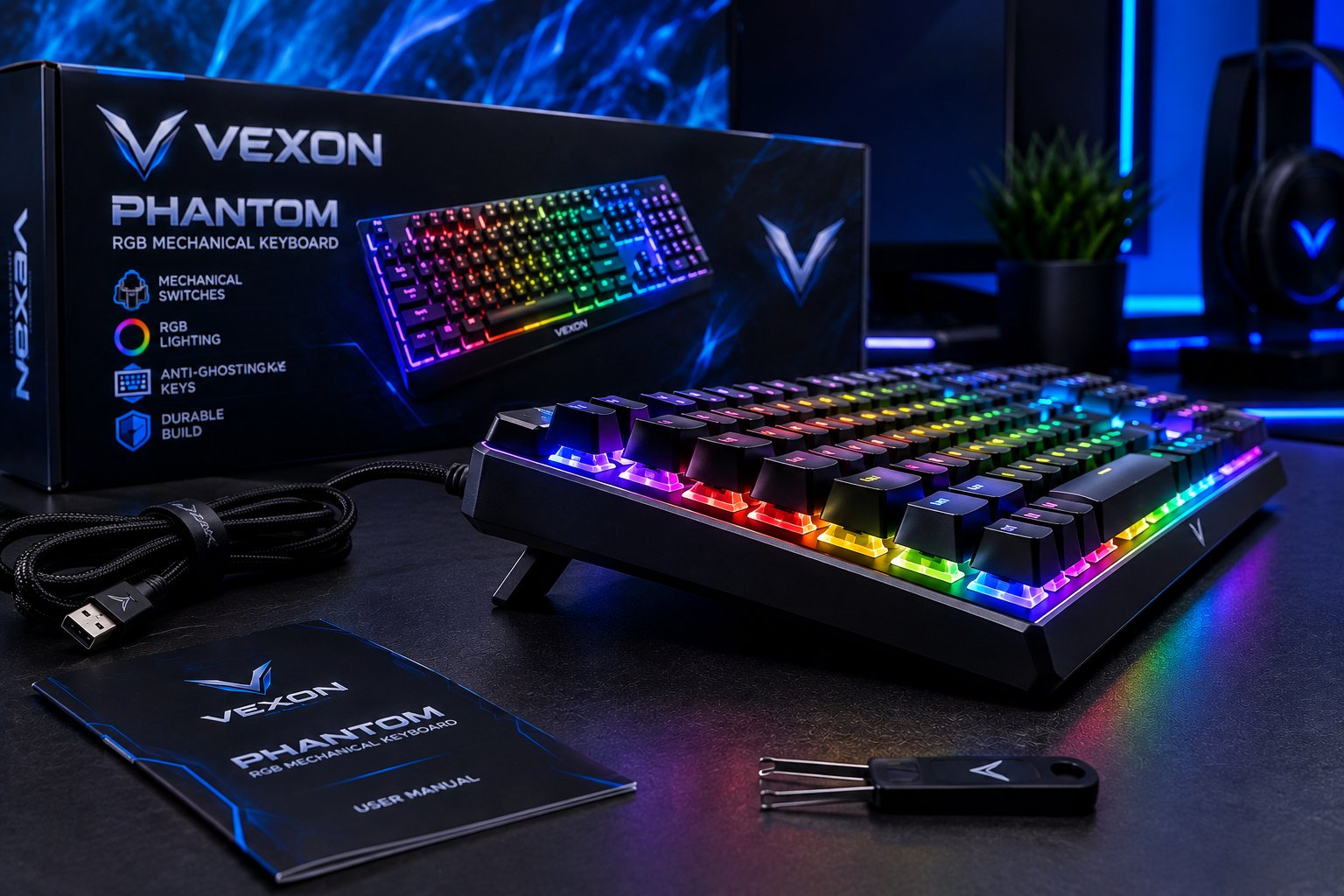 كيبورد قيمنق ميكانيكي RGB ⌨️🔥